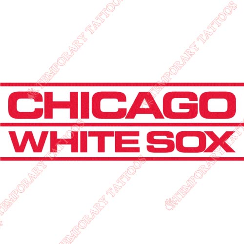 Chicago White Sox Customize Temporary Tattoos Stickers NO.1512
